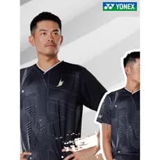 Yonex yonex 2025 Novo Estilo Camisa de Badminton Lindan Mesmo Estilo Masculino de Secagem Rápida de Manga Curta 10097LDC