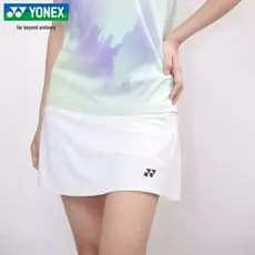 2026 novo estilo yonex yonex camisa de Badminton saia curta saia branca feminina esportes Hakama2202125BCR BCR