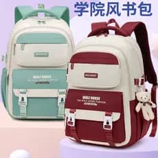 Mochila escolar feminina estudantes do ensino fundamental 2025 novo estilo estudantes do ensino médio grande capacidade