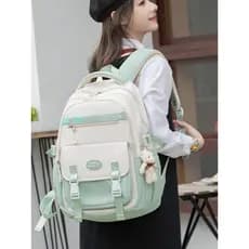 Mochila júnior estudantes do ensino médio mochila meninas proteção cume reduzir carga grande capacidade faculdade viagem