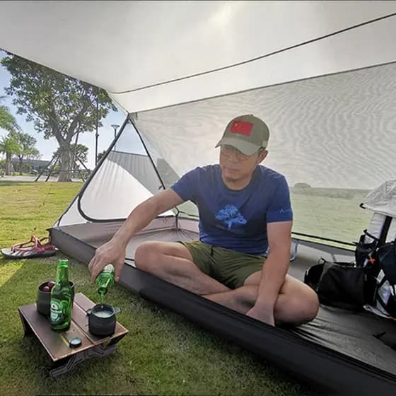 Sanfeng para fora à prova de mosquitos à prova de insetos Net gaze tenda Multiplayer acampamento ao ar livre paisagem pe