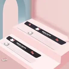 HelloKitty Tira de limite de carro Anti-piso bonito dos desenhos animados Pedal de boas-vindas proteção adesivo decoraçã