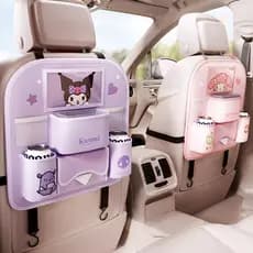 Sanrio Kuromi Bolsa de armazenamento especial para carro, bolsa suspensa, bolsa fofa para armazenamento traseiro de asse