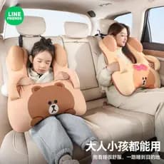 Urso marrom carro criança cinto de segurança travesseiro almofada de ombro bonito influenciador travesseiro proteção car