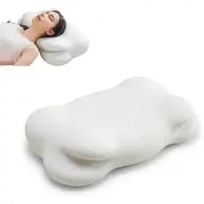 Almofada Ergonômica Cloud Neck – Suporte Cervical Ajustável em Espuma de Memória, Almofada Respirável para Quem Dorme de