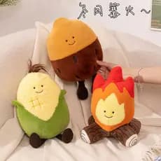 Outono comida batata doce brinquedo de pelúcia tocha fogueira milho boneca Ragdoll dos desenhos animados presente divert