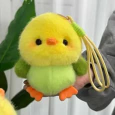 Bonito frango palma bebê pequeno pato amarelo Ragdoll saco de escola de pelúcia pingente chaveiro ornamentos de carro bo