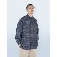 STREAMLET.CHEN: Camisa xadrez com borla de destruição com corte quebrado e grosso personalizado