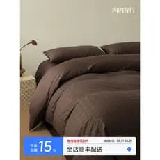 Linha de desgaste interno classe A algodão lavado verificado Jacquard cama conjunto de quatro peças lençol de algodão pu