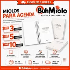 Miolo de Agenda A5 Impresso 2027 Papel 90g Folhas Soltas Para Encadernação 1 DDPP