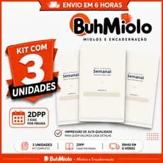 Miolo Planner Semanal 2027 Masculino Minimalista Impresso | Refil para Agenda Planner |