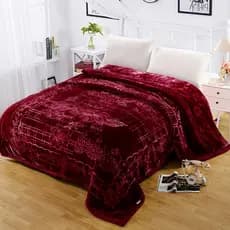 Presente de casamento Raschel cobertor casamento vinho vermelho esculpido nuvem cobertor inverno engrossado dupla camada