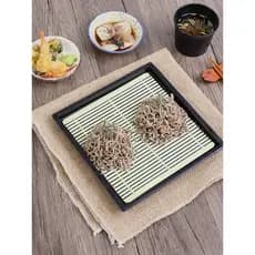 Prato de macarrão Soba importado do Japão Prato de macarrão frio com tapete de bambu Sabor Pires Copo Japonês Coreano Ta
