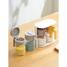 High-End caixa de tempero cozinha do agregado familiar tempero jar combinação conjunto tempero jar sal MSG caixa de arma