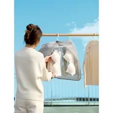 Sol roupa interior calcinha bloco anti-mosca roupas ao ar livre capa de secagem de roupas anti-poeira net secagem ferram