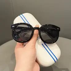 Crianças óculos moda óculos de sol meninos meninas óculos de sol coreia Anti-ultravioleta óculos de sol do bebê na moda