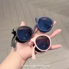 Óculos de sol infantis dobráveis óculos de sol meninos verão Anti-ultravioleta na moda meninas óculos polarizados bebê p