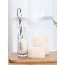 FaSoLa escova de garrafa de aço inoxidável alça longa copo escova de lavagem chaleira escova de limpeza de cozinha escov