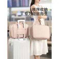 Bolsa de viagem feminina bolsa de bagagem pode cobrir carrinho caso saco de armazenamento portátil saco de espera saco d