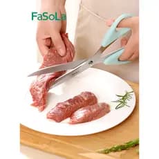Japão FaSoLa tesoura de churrasco tesoura doméstica multifuncional tesoura de cozinha estendida aço inoxidável tesoura d