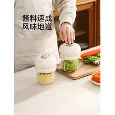 Moedor de alho elétrico sem fio, Mini máquina de suplemento alimentar para bebê, extrator de alho, máquina de cozinhar e