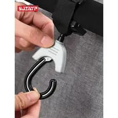 Gancho japonês para carrinho de bebê, fivela transversal, gancho pegajoso de Velcro, multiuso, gancho giratório
