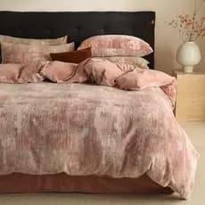Lençol de inverno leve e luxuoso de alta qualidade, conjunto de quatro peças, lã de leite, capa de edredom de pelúcia gr