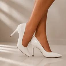 Sapato Social Scarpin Elegance Confort Salto Alto Bico Fino