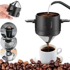 Mini Coador de Café Portátil Aço Inoxidável