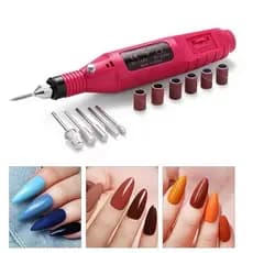 Lixadeira de Unhas Elétrica com Broca e Motor Bivolt para Manicure e Pedicure  USB