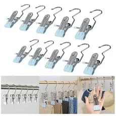 GUIANA Kit 10/20/30 unidades Mini Cabide Gancho para Roupa Ganchos de Calça Jeans Aço Inoxidável