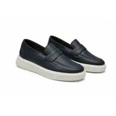 Sapatenis Infantil Masculino Tenis Casual Elegante Confortavel Sport Fino Sem Cadarço Azul Marinho Antiderrapante Macio