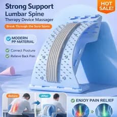 【Cuidados com a Coluna】Alongador Lombar / Dispositivo de Tração / Terapia Magnética para Massagem