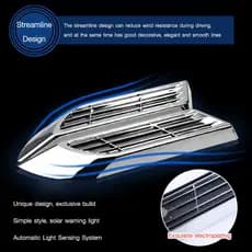 [Economia de Energia] Luz de Aviso de Carro com Energia Solar e Pisca Pisca para Rodas