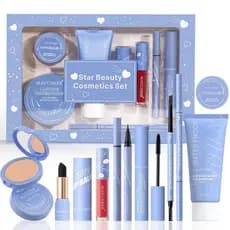 MAYCHEER MAYCHEER Coração a Coração Conjunto de Beleza Rímel Pó Pressionado Batom Delineador Conjunto de Maquiagem