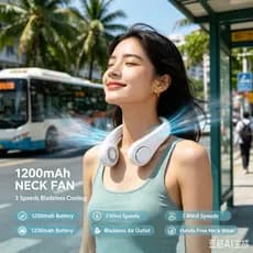 Novo estilo pendurado pescoço ventilador de carregamento USB preguiçoso ao ar livre portátil silencioso Turbo pescoço se