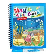 [Reutilizável] Children’s Magical Puzzle Water Painting Book Livro De Desenho Mágico/Pintura Com Água