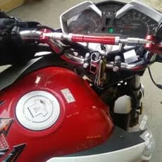 Barra de equilíbrio do guiador torneira da motocicleta fora de estrada haste reforçada haste reforçada modificado acessó