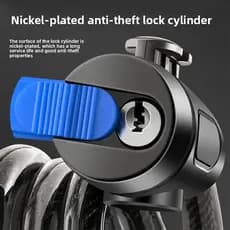 Bloqueio Universal de cabo de aço para bicicleta, trava de bicicleta elétrica para Mountain bike, anti-roubo, anel de co