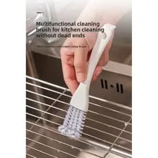 Escova de limpeza de capô multifuncional, escova de limpeza de lacunas, Rack de malha de ferro para churrasco, pia, fogã
