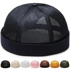 Chapéu Guapi masculino verão estilo fino sem aba japonês Yuppie chapéu sem aba feminino Hip-Hop respirável senhorio fabr