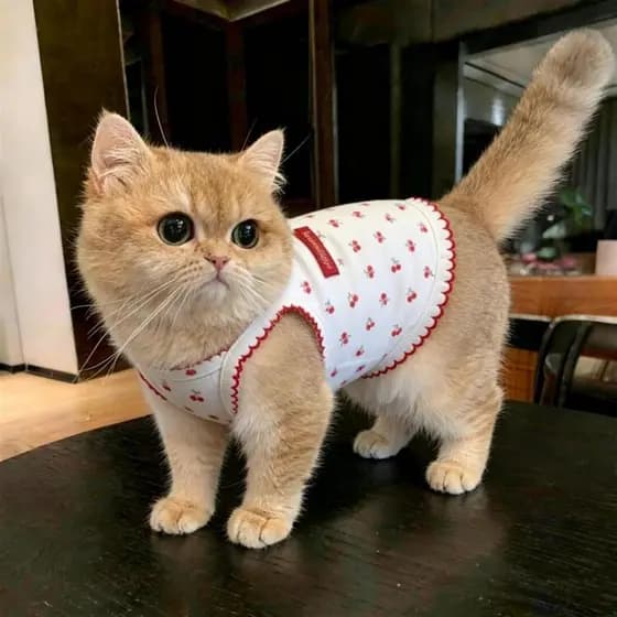 Roupas de gato gatinho Anti-fiapos verão colete fino gato alemão primavera roupas para cães de estimação fabricante boni