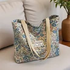Nicho 2025 Bolsa de Ombro Feminina Novo Estilo ins Bolsa de Lona de Grande Capacidade Bolsa de Lona Classe Commuter