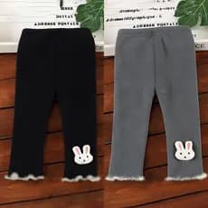 Meninas velo-velo-fleece engrossado Leggings outono inverno bebê meninas exterior Wear crianças integrado velo inverno c