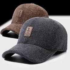 W inverno boné de beisebol masculino versão coreana Casual boné de pico inverno proteção de ouvido forro de lã quente ch