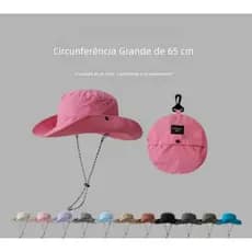 Masculino feminino mesmo estilo circunferência da cabeça grande pode armazenar chapéu de sol ao ar livre caminhadas chap
