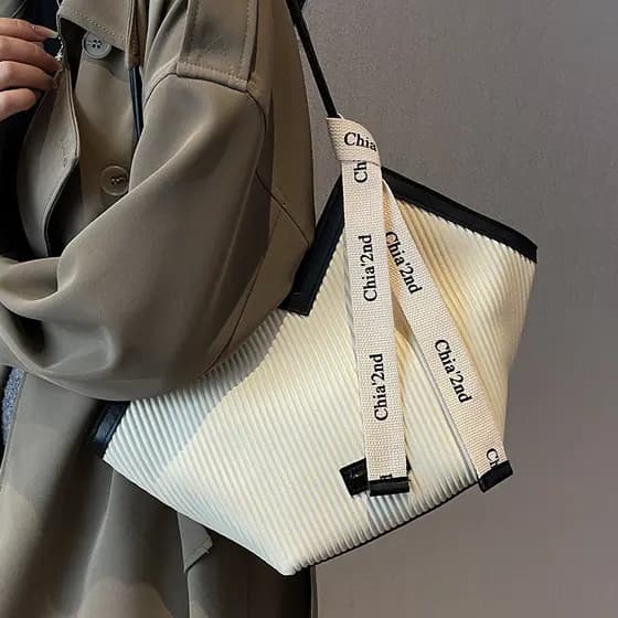 2026 novo estilo senhoras Commuter moda bolsa de ombro francês Casual portátil sacola