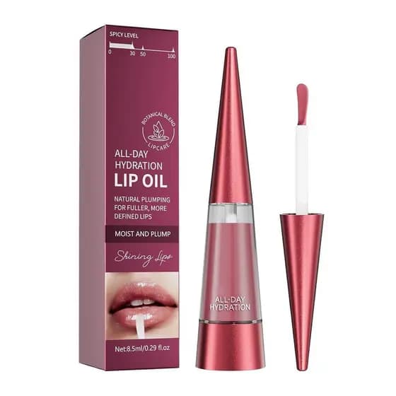 Óleo Hidratante para Lábios - Brilho Labial com Tonalidade Rosa e Corante Hidratante para Lábios, Maquiagem Brilhante e