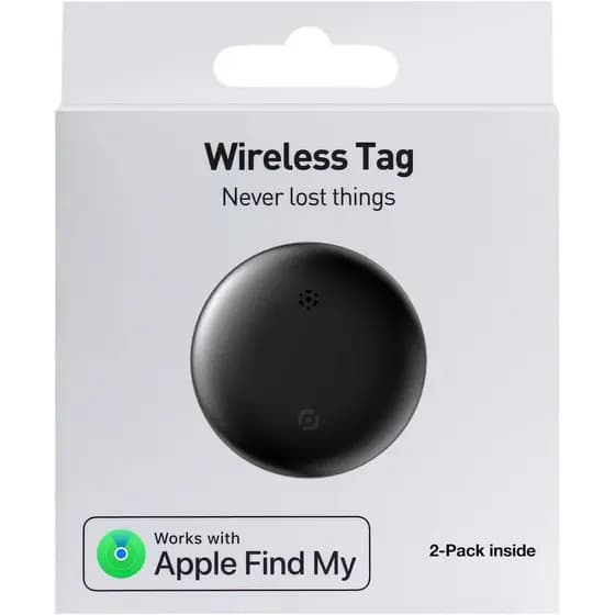 Pacote com 2 Etiquetas AirTracker, [Certificado pela Apple MFi] Compatível com Apple Find My (somente iOS) para Rastream