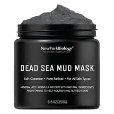 Máscara de Lama do Mar Morto de Nova York para Rosto e Corpo | Refinador de Poros SpaQuality para Pele Oleosa | Cuidado